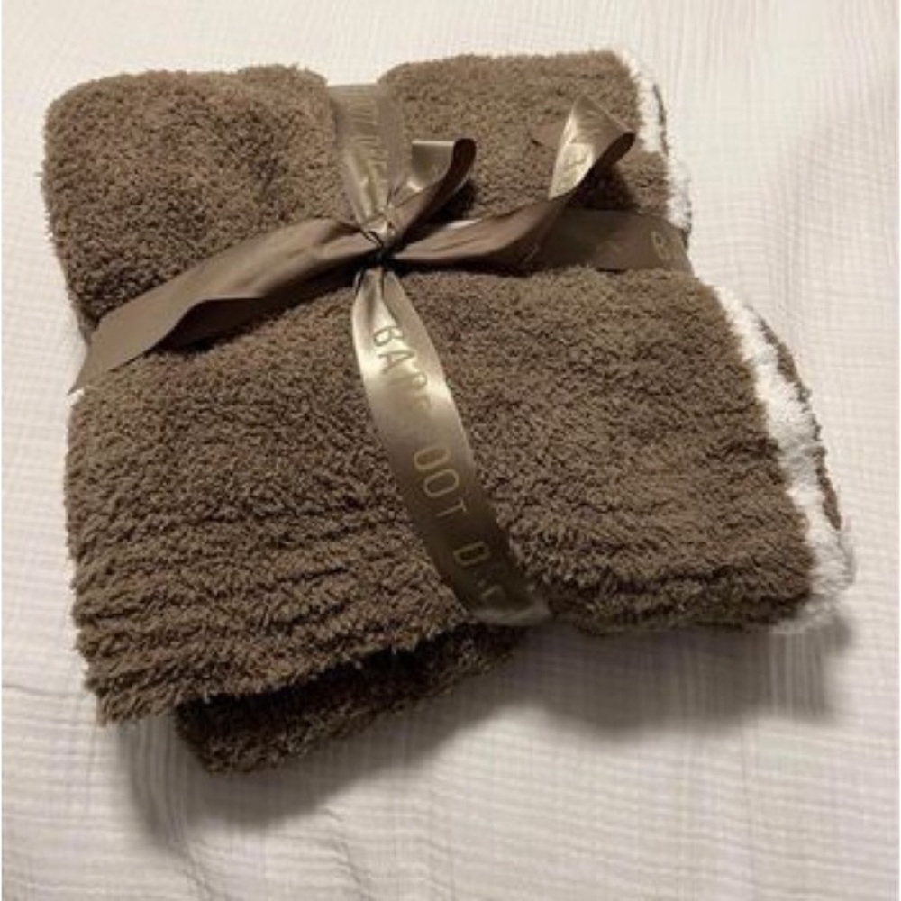 Barefoot Dreams Brown Blanket